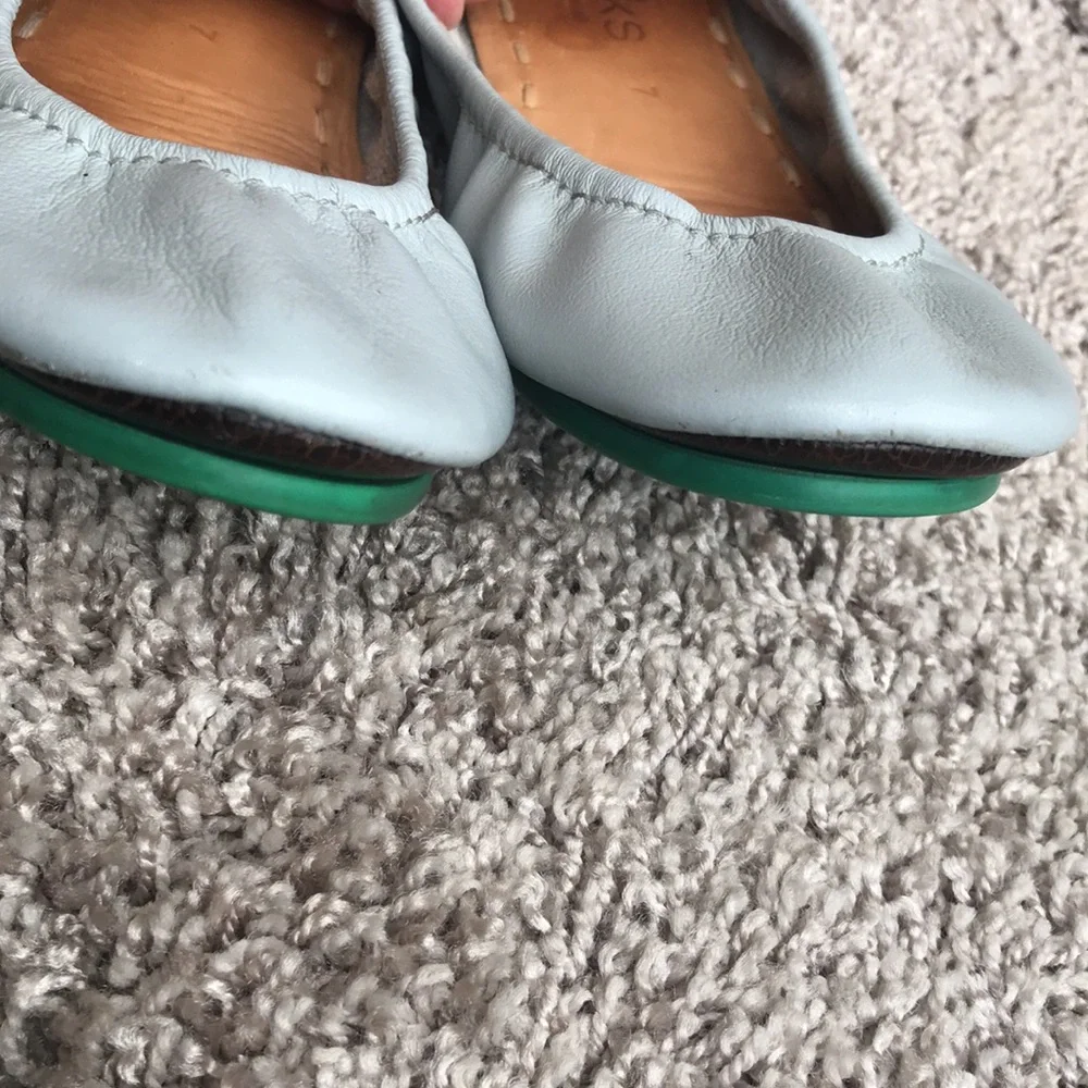 Tieks Cool Grey Leather Ballet Flats size 7